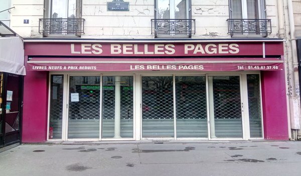 «Les belles pages», Paris 5e&nbsp; - Librairie-solderie fermée en 2020