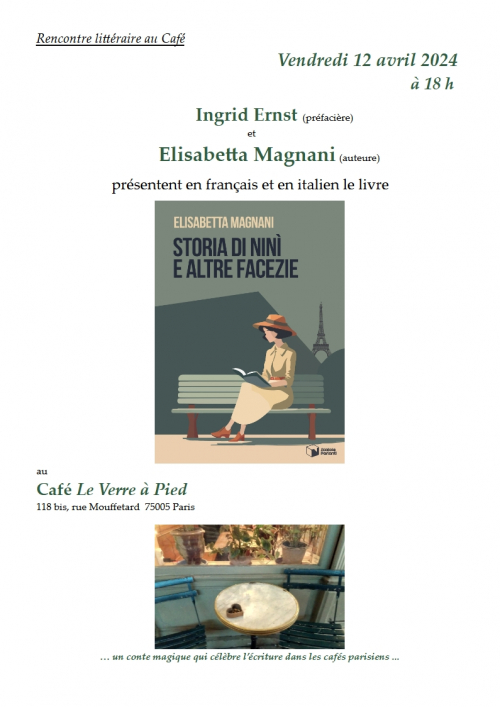 Affiche avec livre "Nini e altre facezie"