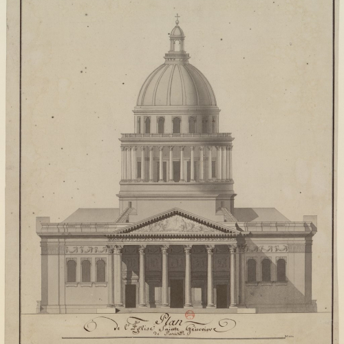 Plan de l'église Sainte Geneviève