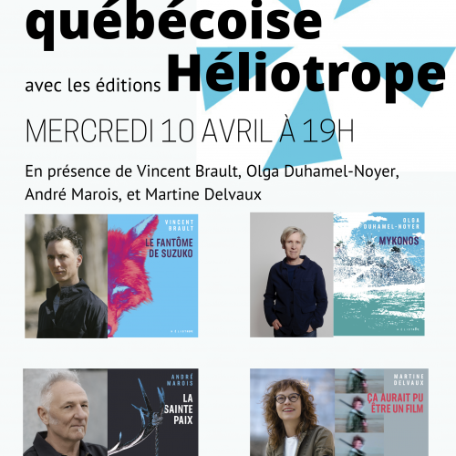 Soirée québécoise avec les éditions Héliotrope