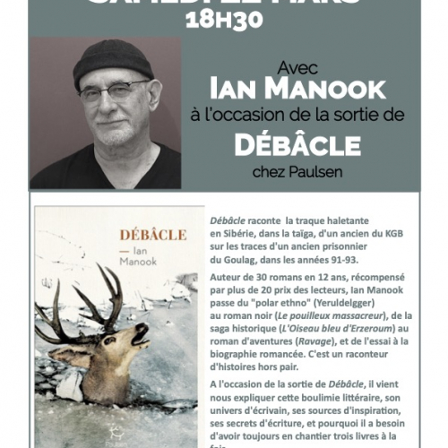 Librairie Vocabulaire, rencontre avec Ian Manook Samedi 22 Mars à 18h30